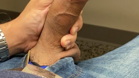 Big dick out of jeans