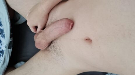 Boy with uncut dick