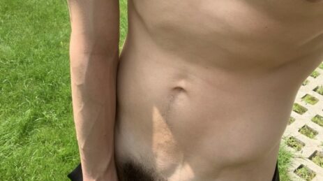 Guy taking dick pics outdoors