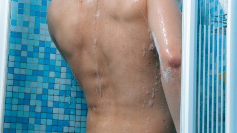 Nude shower boy