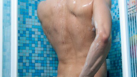 Nude shower boy