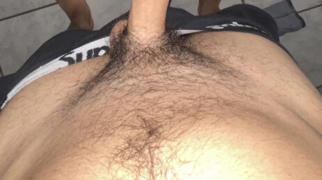 Sexy hard uncut cock